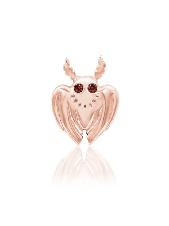 Junipurr Jewelry - Mothman Threadless End by Junipurr in Rose Gold